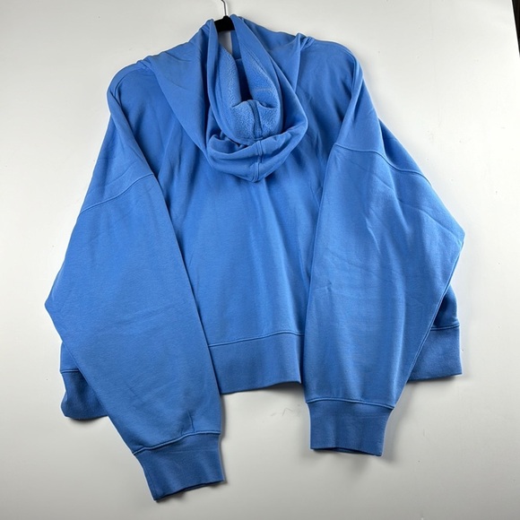 UNIVERSAL THREAD HOODIE Blue Full Zip-Up jacket NWT 40% recycled poly WARM - Picture 2 of 4